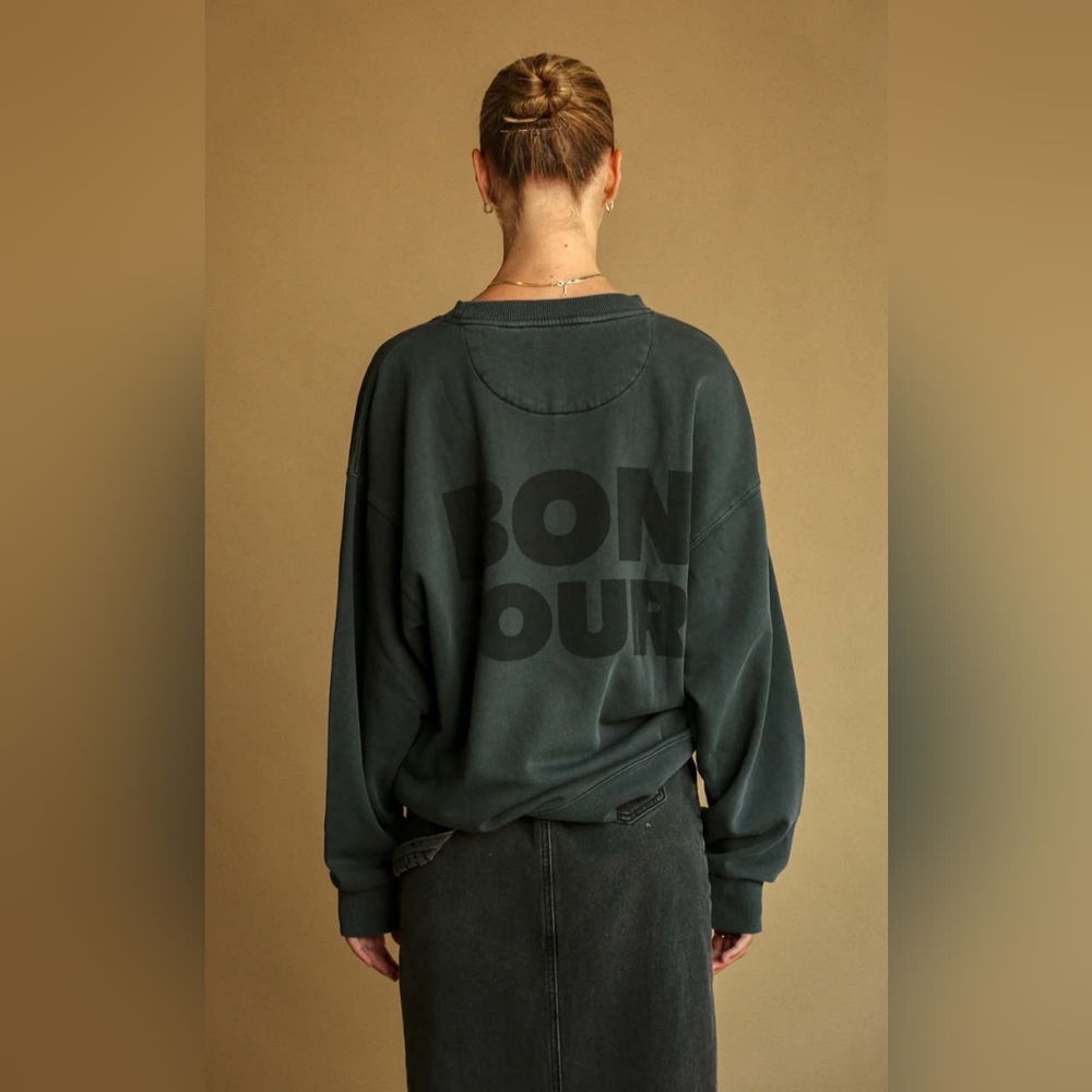 Araminta James Bonjour Crewneck Sweatshirt